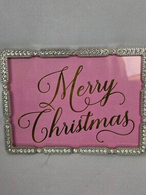 5x7 Silver Rhinestone Picture Frame